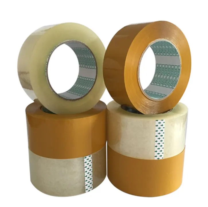 Large roll adhesive transparent sealing tape 4.5cm wide and 2.5cm thick packaging sealing tape paper bopp tape