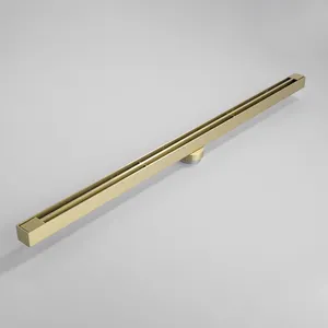 304 Stainless Steel Channel Invisible Drainer Long Shower Brass Linear Floor Drain