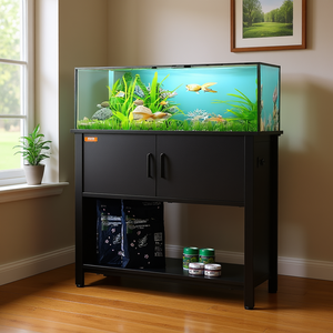 Support pour aquarium Vevor de 40 gallons, en acier et MDF, avec armoire de rangement, accessoires pour aquarium, salon - Product Image 2
