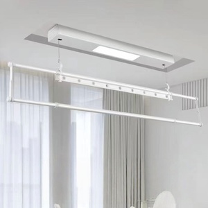 Electric clothes <b>drying</b> rack side-mounted clothes <b>drying</b> <b>machine</b> <b>small</b> balcony remote control intelligent lifting - Product Image 4