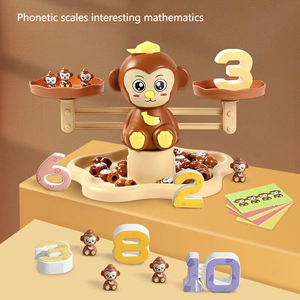 Herramienta de Aritmética para la Educación Temprana de los Niños, para la Adición y la Resta, Juguete de Matemáticas con Balanza Digital de Mono para Niños - Product Image 4