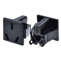 Prise murale industrielle Boxin 10A 250V CE ROHS FCC pour usage commercial, matériau ABS+copper, modèle BX-6D