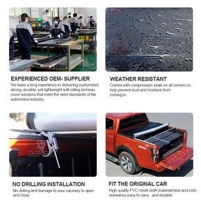 Benext Soft Tri-Folding Tonneau <span class=keywords><strong>Cover</strong></span> para F150 Ranger Jeep Gladiator Navara Pickup Truck Bed Roll-Up <span class=keywords><strong>Cover</strong></span> - Product Image 6