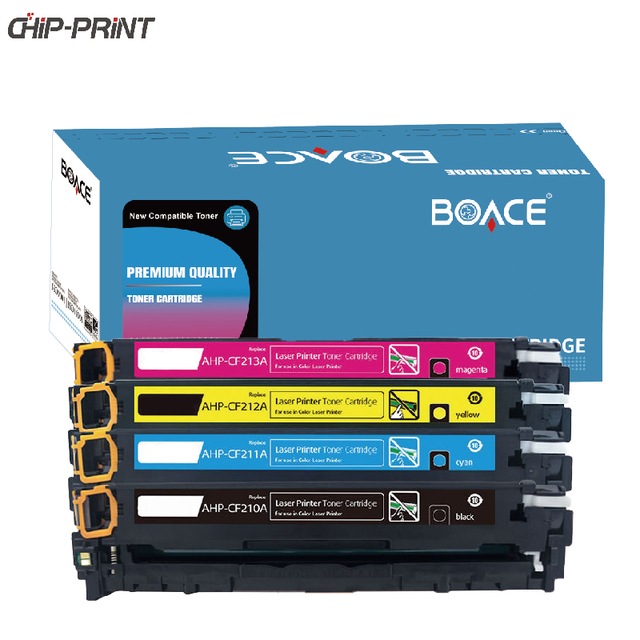 Chip-Print Compatible Toner Cartridge CE260A CE261A CE262A CE263A for HP Color CP4020/4025/4520/4525 C/M/Y/BK Colors A+ Grade