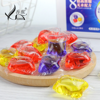 Capsules de détergent à lessive colorées OEM, liquide, sacs de 10 pièces