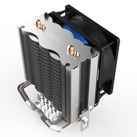Ventilateur de refroidissement CPU PCCooler 80mm avec radiateur de processeur d'ordinateur de refroidissement par Air LED pour ordinateur portable Compatible Intel LGA1155/115X/775 AM4