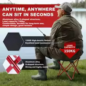 Silla Plegable Portátil de Alta Calidad para Niños y Adultos, Ideal para Campamento, Jardín, Senderismo, Pesca, Picnic y Relajación al Aire Libre - Product Image 3