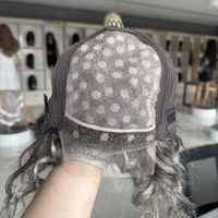 Nouvelle perruque monofilament couleur unie, nouée à la main, avec cuticules alignées, trame ouverte, mono-top, cheveux européens, petites perruques transparentes