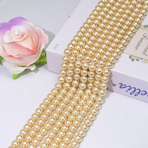 ลูกปัดมุกสังเคราะห์สีขาวทรงกลมสำหรับทำสร้อยคอ ขนาด 2-14 มม. ขายส่ง - Product Image 4