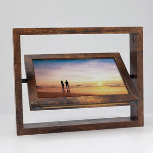 Interessante Web-Adressen Holz 5 X 7in Werden Beidseitig Drehen Bilderrahmen Fotos - Product Image 4