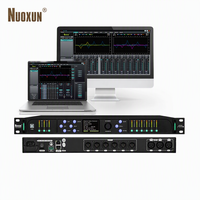 Processeur audio numérique professionnel Nuoxun 3 entrées/6 sorties avec égaliseur automatique et construction en aluminium pour systèmes de sonorisation Line Array et caissons de basses