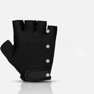 Good Quality Breathable Half-Finger Leather Gym Gloves for Weight Lifting & Cycling Workout Training Support Unisex Half Finger - Product Image 4