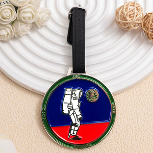 Etiquetas de Equipaje Deportivas de Metal Grabadas con Logotipo Personalizado de Alta Calidad para Bolsas de Golf - Product Image 5