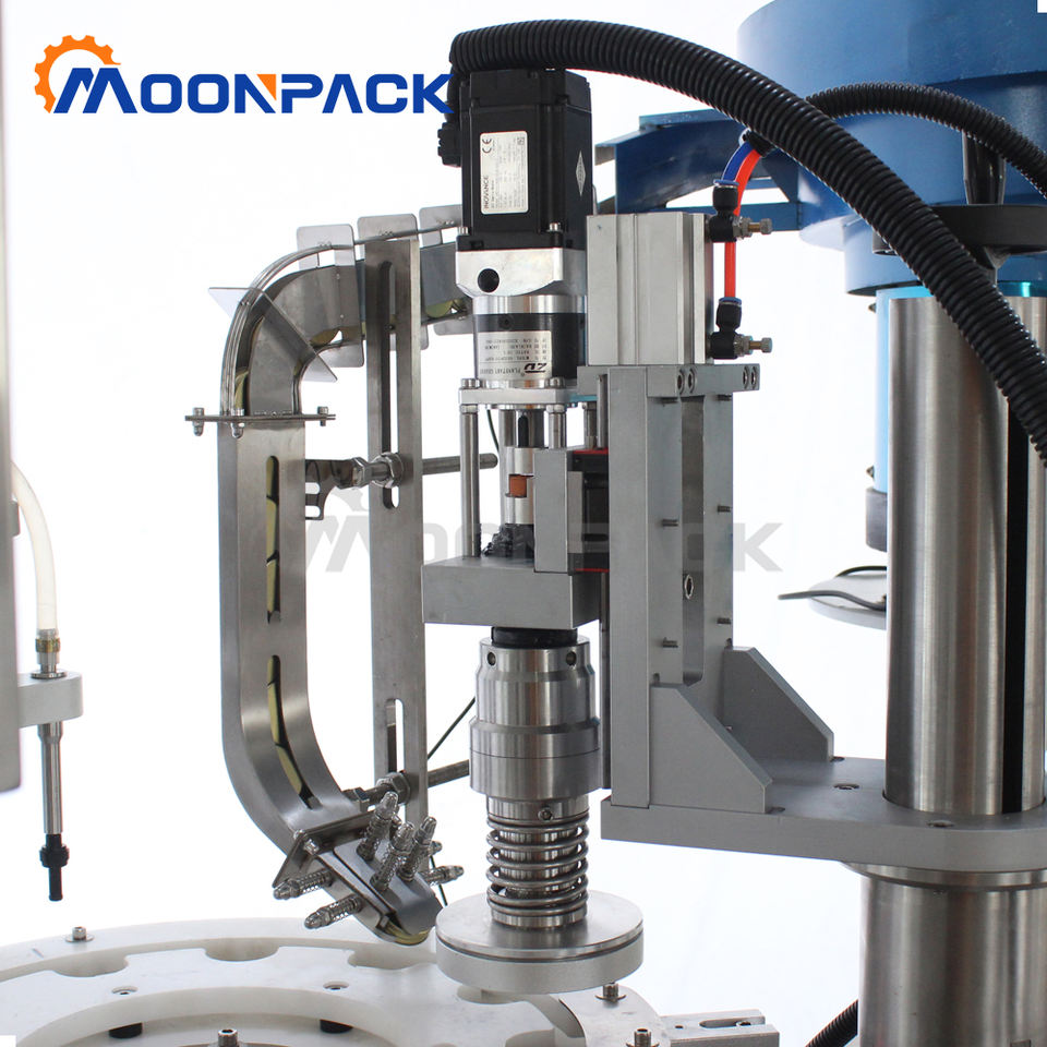Rotary Paste Filling and Capping Machine (screw Cap) Small Can ...