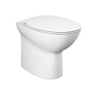 โถสุขภัณฑ์แบบแขวนผนังไร้ขอบ ระบบระบายน้ำแบบยูนิเวอร์แซล ความยาว 58 ซม. ความกว้าง 37.5 ซม. ความสูง 45 ซม. - Product Image 1