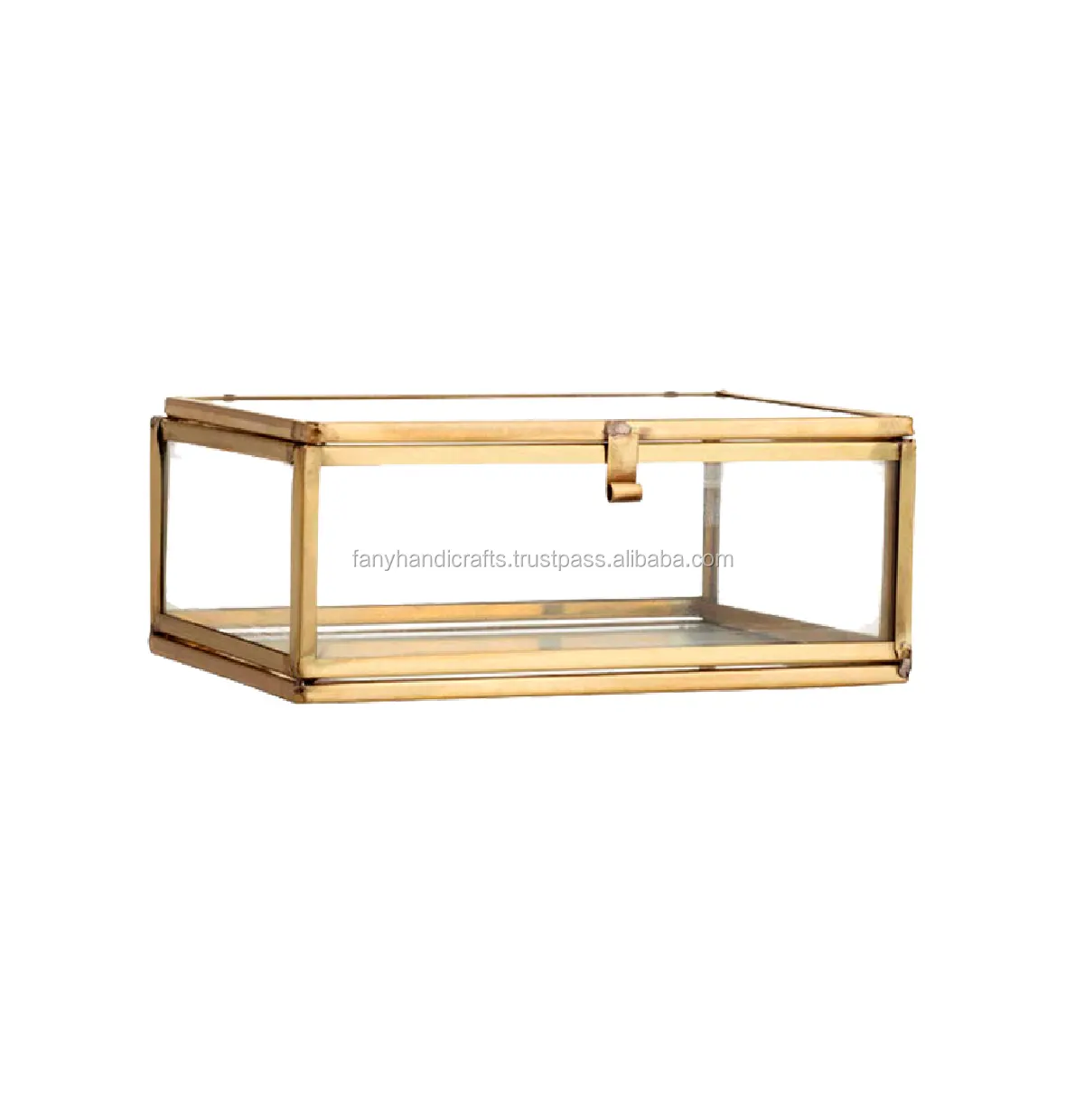 ヨーロッパアンティークガラスボックスジュエリースタンドホームデコレーション用化粧品収納ボックス