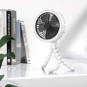 ขาตั้งกล้องแบบมีความยืดหยุ่นสูงใช้แบตเตอรี่พัดลมรถเข็นเด็กขนาดเล็กแบบถอดออกได้3สปีดแบบ360หมุนได้ ° - Product Image 1