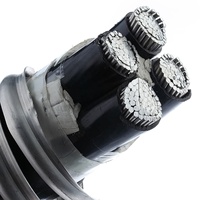 Câble d'alimentation industriel haute performance pour centrales électriques ferroviaires, conducteur en cuivre haute tension, plusieurs brins, isolation PVC