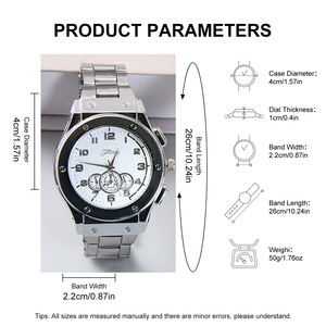Set de Regalo Transfronterizo: Reloj, Cartera, Pulsera, Cinturón, Llavero, Bolígrafo, Caja de Regalo de Negocios para Hombres, Día del Padre - Product Image 5