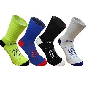 Groothandel custom grip sokken anti-slip running sokken