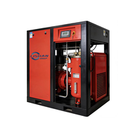 Compresseur d'air industriel à vis LISHAN, refroidi par air, certifié CE, petit, stationnaire, 37 kW, 50 CV, 220 V monophasé, lubrifié, mini