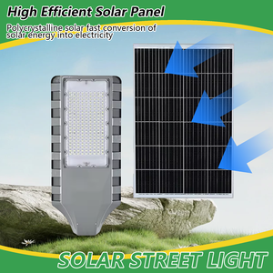 Farola Solar Dividida de 100W LED con Batería LiFePO4, Triple Sensor, Impermeable IP66 para Carreteras Principales - Product Image 1
