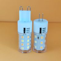 Nouvelle ampoule LED 220V 120V 12V 3W en céramique, triple température de couleur G4 G9 2700K 4000K 6500K