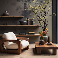 Chaise design en bois de noyer noir massif de style médiéval pour salle à manger et salon, idéale pour balcon et gîte