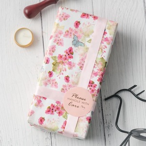 Custom Floral Butterfly <b>Pattern</b> Craft <b>Paper</b> Roll Double-Sided PE Coated 100GSM Eco-Friendly Recyclable Wood Pulp Packaging - Product Image 4