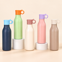 Özel Tasarım 550ml Paslanmaz Çelik Spor Su Matarası, Sızdırmaz Açılır Pipet, Taşıma Sapı ve Vakumlu Yalıtım ile, Spor Promosyonları İçin