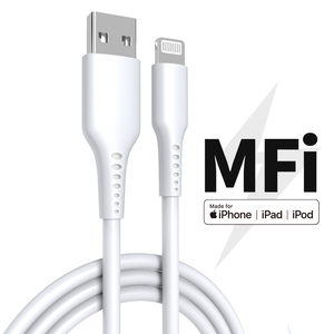 MFI nhà máy Loại C nhanh chóng sạc cáp 3A PVC Áo khoác USB C để 8pin cho iPhone & xe iOS tương thích nhanh chóng sạc cáp - Product Image 1