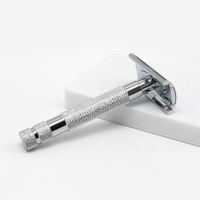 Rasiermesser Shenzhen Hersteller Luxus Custom Manual Doppel kante Sicherheit Handgemachte Aluminium Rasierklingen Rasierer