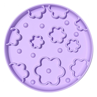 Bol de nourrissage lent pour animaux de compagnie en silicone sans BPA, compatible lave-vaisselle, avec ventouse antidérapante pour ralentir la consommation des petits chiens