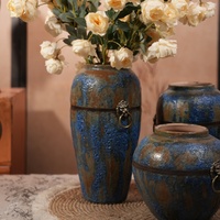 Vase unique en porcelaine vert clair de style nordique traditionnel pour la décoration de la maison, vase en céramique, vase de table