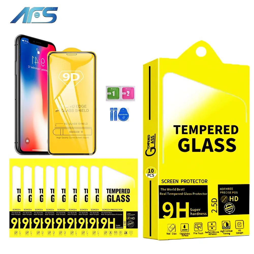 2023 new arrival 9D tempered glass screen protector for iPhone 13 mini 13 Pro Max iPhone 12 pro 8 7 6 5 iphone14