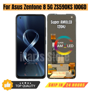 Écran de remplacement IParts pour Asus Zenfone 8 8Z ZS590KS ZS590KS-2A007EU 120Hz AMOLED avec numériseur tactile, assemblage OEM - Product Image 2