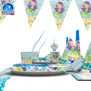 Set de Artículos para Fiesta de la Sirenita, 16 Piezas, Decoraciones Desechables para Mesa de Cumpleaños para Niños de 5 a 7 Años - Product Image 4