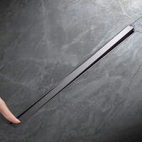 Drain de douche linéaire moderne personnalisé 600 mm invisible en acier inoxydable 304 pour salle de bain, insert de carrelage anti-odeur