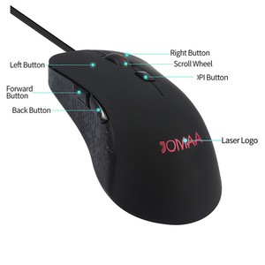 JOMAA Wired Gaming Mouse 6 Buttons Optical LED Backlit <b>Heating</b> mouse Ergonomic Right Hand <b>USB</b> Mouse for PC Laptop - Product Image 4