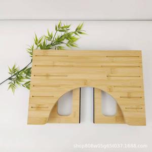 Taburete de baño de bambú para niños y mujeres embarazadas, color madera natural, cuerpo recto grande, taburete elevador multifuncional para baño - Product Image 4