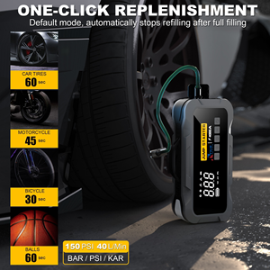 جهاز 5 في 1: بادئ تشغيل للسيارة بسعة 24000 مللي أمبير/ساعة، بنك طاقة، نافخ إطارات ومضخة هواء، بتيار أقصى 4000 أمبير للشاحنات - Product Image 4