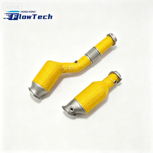 ท่อดาวน์ไปป์สแตนเลส T304 พร้อมเคลือบกันความร้อนแบบกำหนดเองสำหรับ BMW G8X M2 M3 M4 S58 3.0T – มีหลายสีให้เลือก - Product Image 3