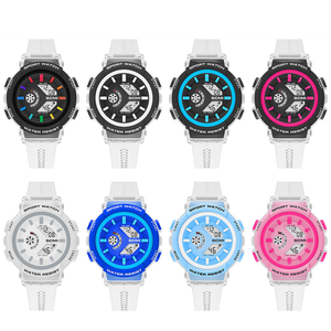 Reloj Deportivo Digital Multifunción LED con Correa Transparente, Resistente al Agua, Cronómetro, Luz de Fondo, Alarma, Semana, para Hombre y Mujer, para Actividades al Aire Libre - Product Image 4