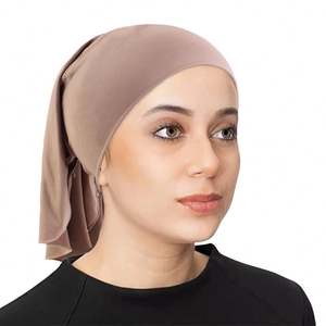 Nouvelle arrivée femmes casquettes de chimio extensible tête Wrap longue taille polyester couleur unie foulard - Product Image 6