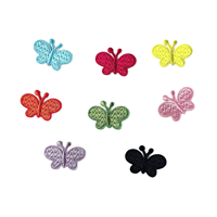 Nouveaux motifs de patchs thermocollants en polyester pour chapeaux et vêtements : étoiles, fleurs, nuages, papillons, animaux, arbres - Style dessin animé
