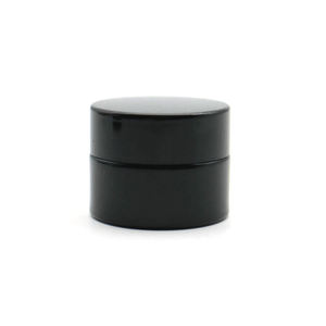 Petit pot en verre noir <span class=keywords><strong>de</strong></span> 5 g, boîte ronde, mini récipient cosmétique noir avec couvercles - Product Image 2