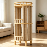 Tour d'escalade pour chat de qualité supérieure, ronde, avec plusieurs poteaux à gratter en sisal, arbre à chat pour l'activité des chats d'intérieur