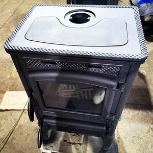 เตาเหล็กหล่อแบบตั้งพื้นทันสมัย ได้รับการรับรองมาตรฐาน EN13240 EN16510 สำหรับใช้ในห้องนั่งเล่นและโรงแรม (<span class=keywords><strong>Dacha</strong></span> I) - Product Image 5