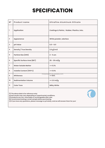 Silicate d'aluminium ultrafin AS881, agent de remplissage <span class=keywords><strong>amorphe</strong></span> pour revêtements à base d'eau, agent épaississant et matifiant pour la mastication des murs intérieurs - Product Image 4