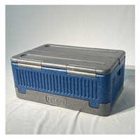 Glacière pliable en mousse EPP 40L pliable et durable pour le stockage des aliments, isolée et thermique sans glace